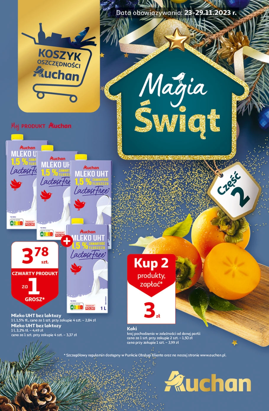 Рекламный каталог Gazetka Magia Świąt Część 2 Hipermarket Auchan страница 1