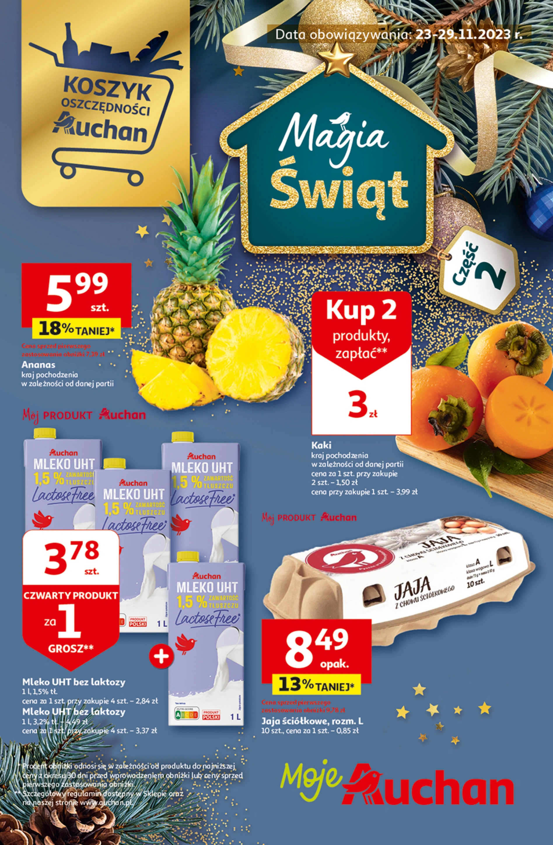 Рекламный каталог Gazetka Magia Świąt Część 2 Hipermarket Auchan страница 1